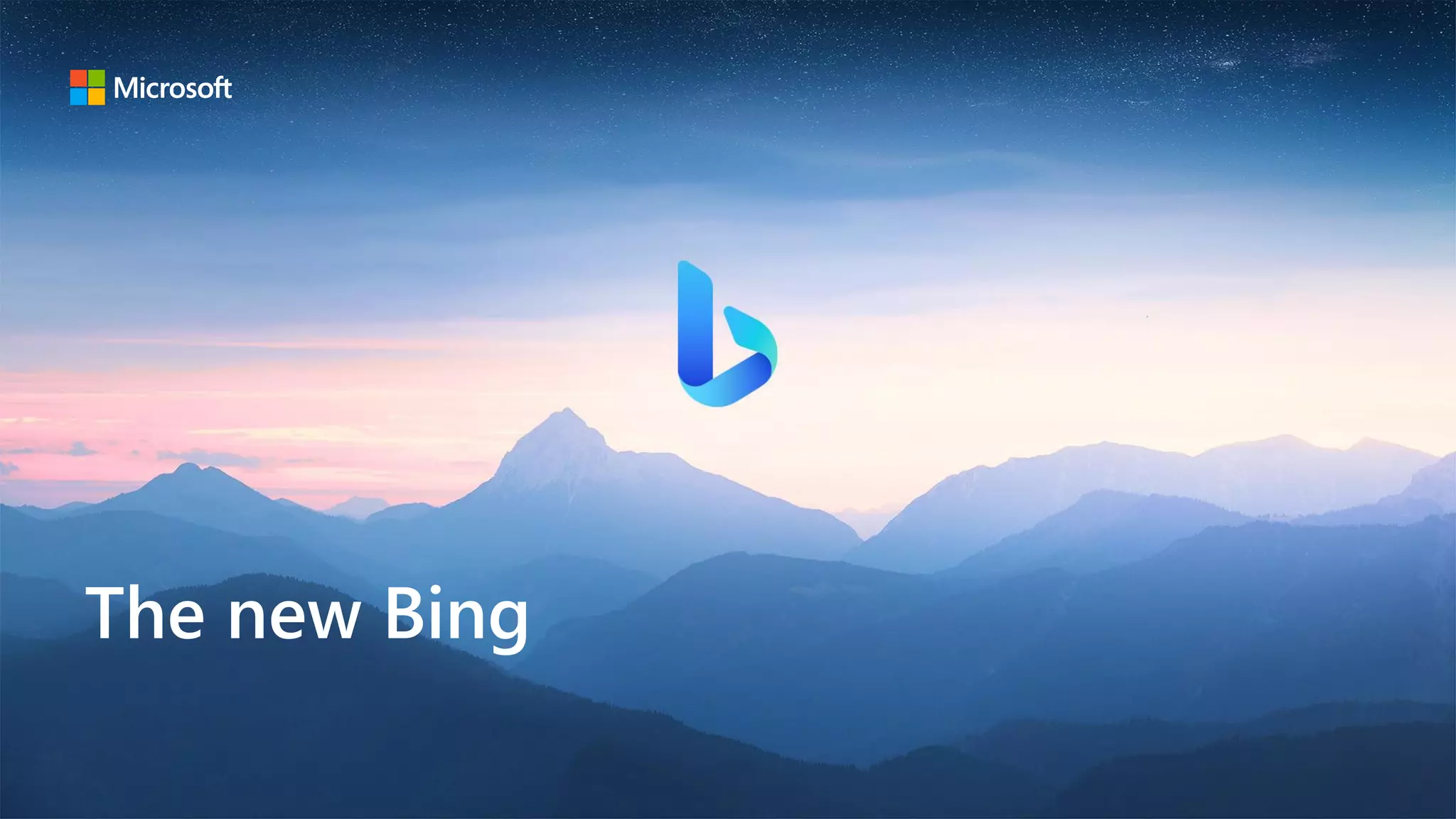 The new Bing
 
