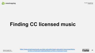 The NCU Copyright Hour - Copyright and Music in TAFE