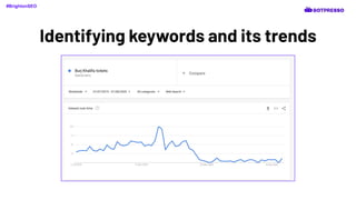 Identifying keywords and its trends
#BrightonSEO
 