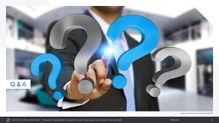 © OPITZ CONSULTING 2023 / Öffentlich
Advanced Observability & Security for your Kubernetes with a modern Service Mesh 33
Q & A
https://opitzcloud.canto.global/b/H0EMG
 