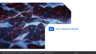 © OPITZ CONSULTING 2023 / Öffentlich
Advanced Observability & Security for your Kubernetes with a modern Service Mesh 6
WHY SERVICE MESH?
01
 