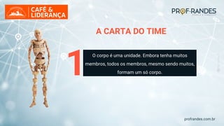 profrandes.com.br
1
O corpo é uma unidade. Embora tenha muitos
membros, todos os membros, mesmo sendo muitos,
formam um só corpo.
A CARTA DO TIME
 