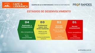 profrandes.com.br
EQUIPES DE ALTA PERFORMANCE | NÍVEIS DE MATURIDADE
ESTÁGIOS DE DESENVOLVIMENTO
Fonte: Adaptado pelo autor de: TUCKMAN, Bruce
 