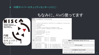 wЩ`ƥ󥿩`(NISC)
ʤߤˡAWSʹäƤޤ
6
 