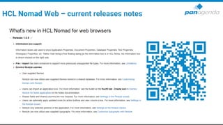 HCL Nomad Web – current releases notes
 