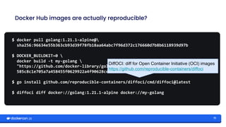 [DockerCon 2023] Reproducible builds with BuildKit for software supply ...