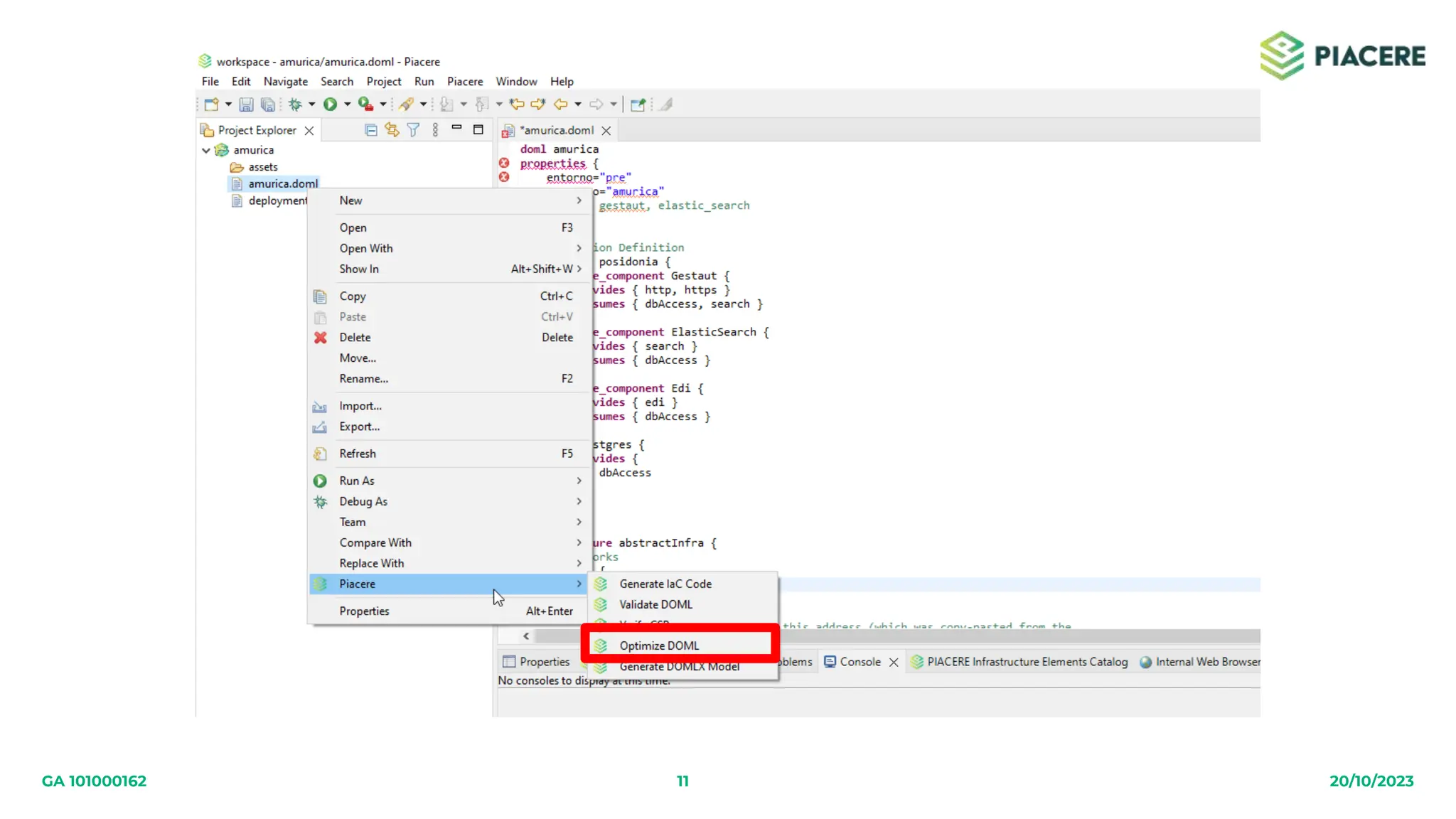 11 20/10/2023
GA 101000162
 