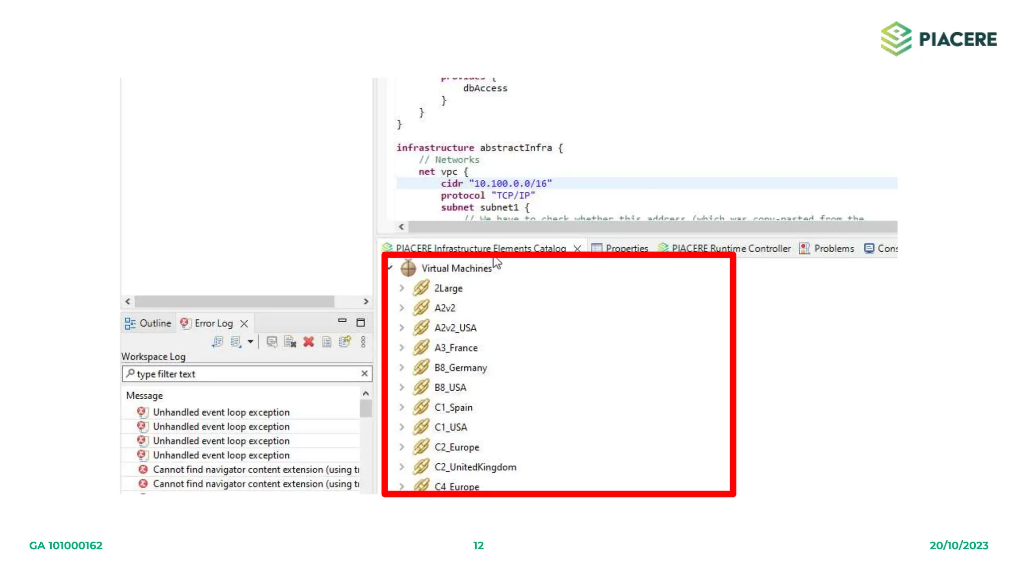 12 20/10/2023
GA 101000162
 