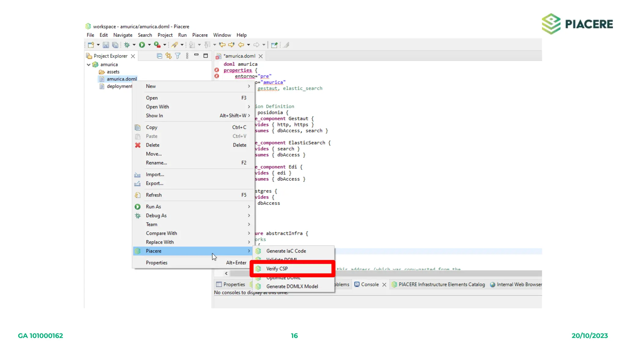 16 20/10/2023
GA 101000162
 