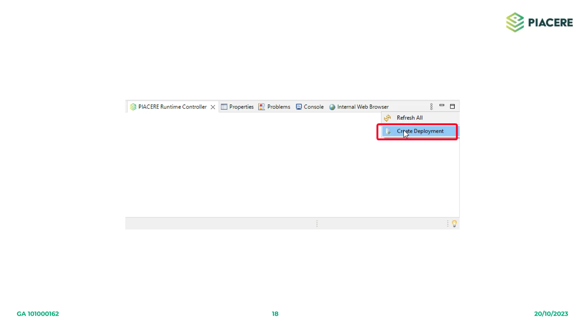 18 20/10/2023
GA 101000162
 