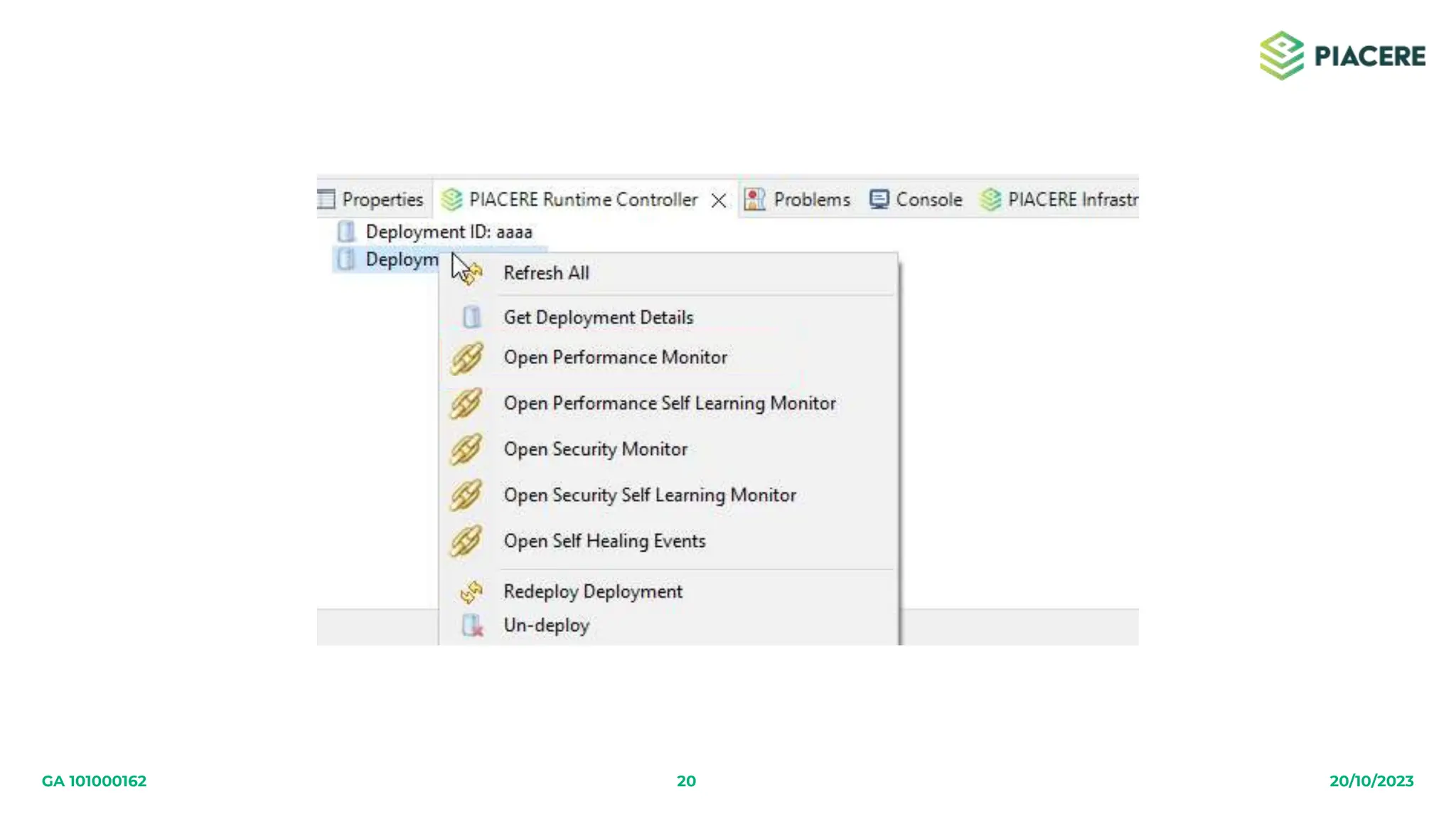 20 20/10/2023
GA 101000162
 