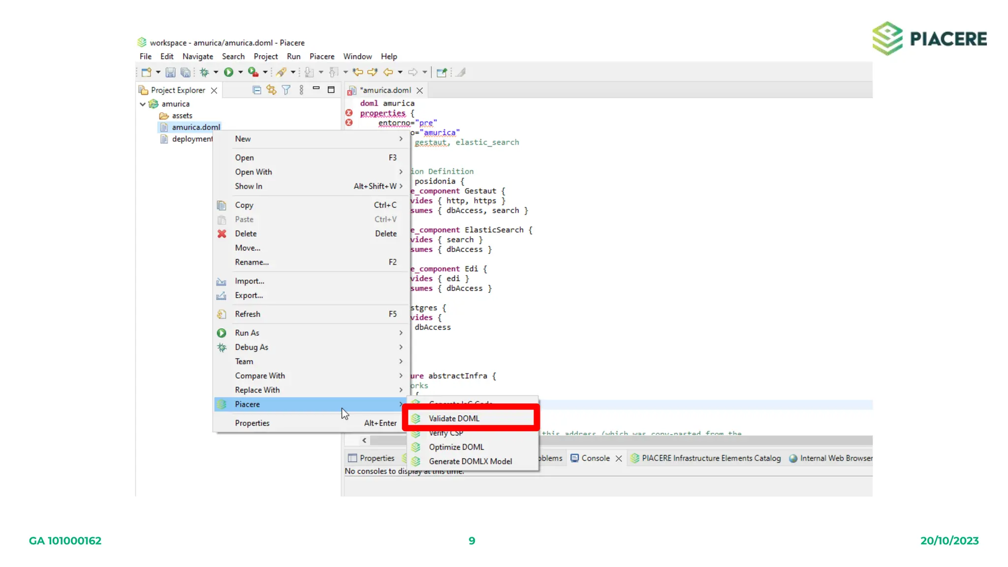 9 20/10/2023
GA 101000162
 