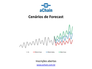 www.achain.com.br
Cenários de Forecast
Inscrições abertas
 