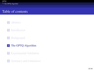 GPTQ: Accurate Post-Training Quantization for Generative Pre-trained ...