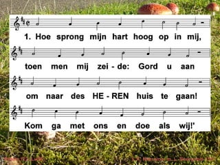 Psalm 122 (LvdK) t. K. Heeroma; m. L. Bourgeois 1551
 