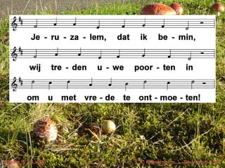 Psalm 122 (LvdK) t. K. Heeroma; m. L. Bourgeois 1551
 