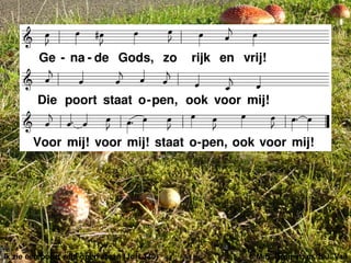 Ik zie een poort wijd open staan (JdH 140) t. M.S. Bromet; m. S.J. Vail
 