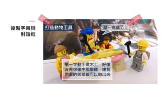 後製字幕與
對話框
 