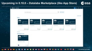 25
25
Upcoming in 0.10.0 – Datalabs Marketplace (like App Store)
 