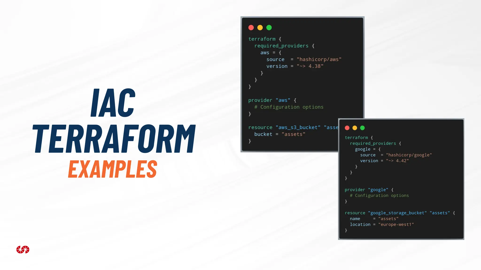 IAC
TERRAFORM
EXAMPLES
 