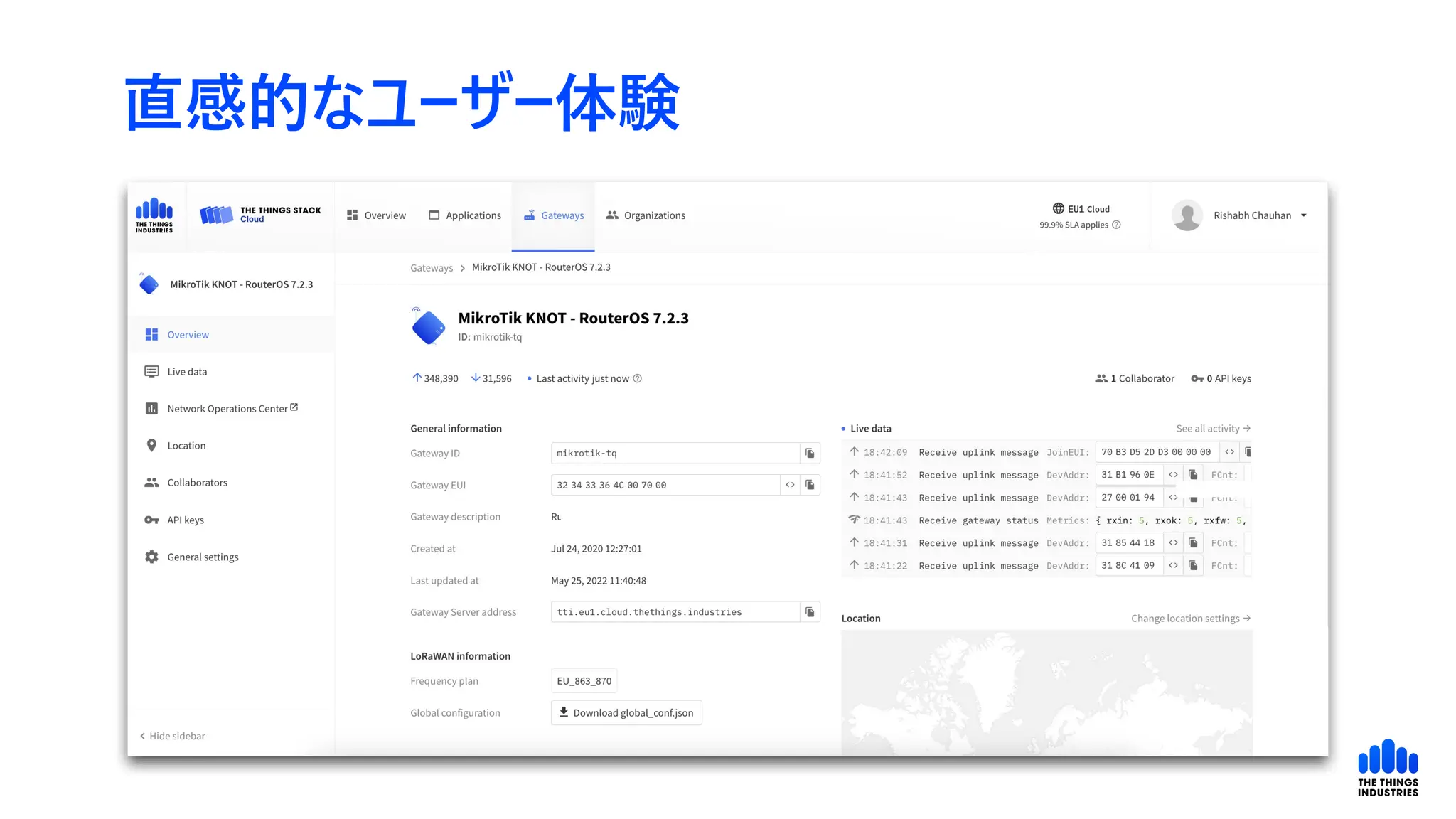 直感的なユーザー体験
 