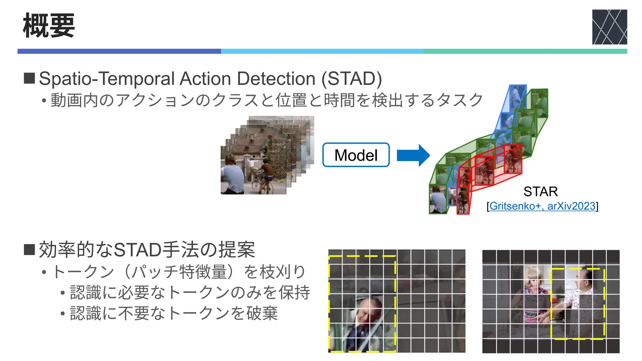 論文紹介:Efficient Video Action Detection with Token Dropout and Context ...