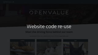 Website code re-use
 