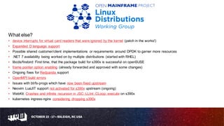Linux Distribution Collaboration …on a Mainframe! | PPT
