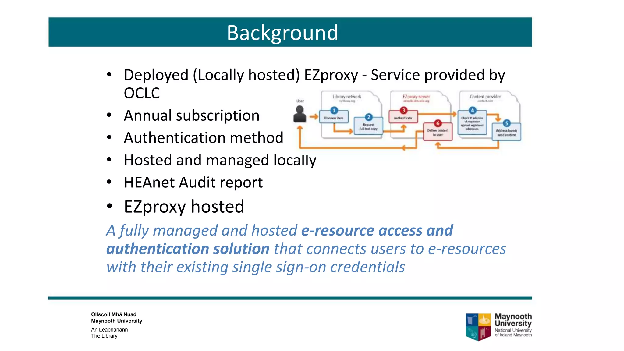Making the Switch: Moving from deployed to hosted EZproxy | PPTX
