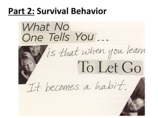 Part 2: Survival Behavior
 