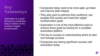 Leveraging Automation to Drive Digital Transformation Success | PPTX