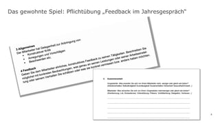 8
Das gewohnte Spiel: Pflichtübung „Feedback im Jahresgespräch“
 