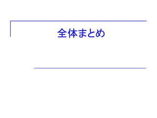 全体まとめ
 