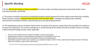 Aseptic Process Simulation for Lyophilization under EU GMP Annex 1 ...