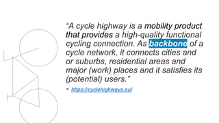 Presentation for the UNECE Group of Experts on Cycling Infrastructure Module - 24 March 2023