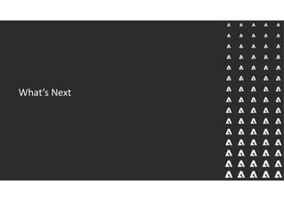 What’s Next
 