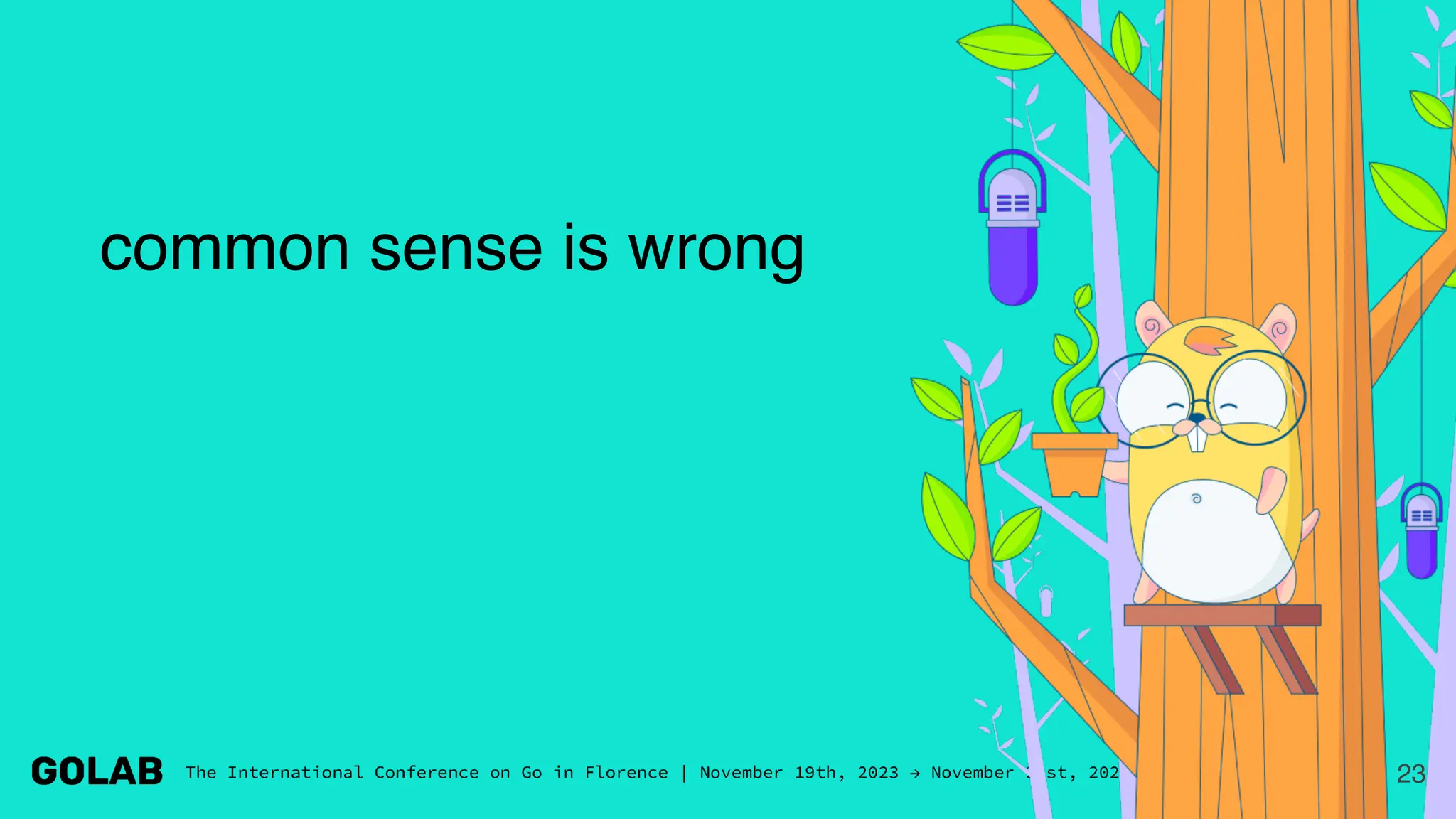 23
common sense is wrong
 