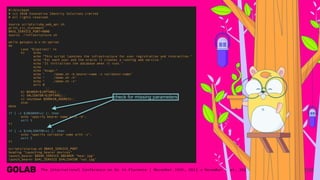 106
#!/bin/bash
# (c) 2018 Innovative Identity Solutions Limited
# all rights reserved
source scripts/ruby_web_api.sh
print_cic_statement
BASE_SERVICE_PORT=9000
source ./infrastructure.sh
while getopts b:v:sh option
do
case "${option}" in
h) echo
echo "This script launches the infrastructure for user registration and interaction."
echo "For each user and the oracle it creates a running web service."
echo "It initialises the database when it runs."
echo
echo "Usage:"
echo " ./demo.sh -b bearer-name -v validator-name"
echo " ./demo.sh -h"
echo " ./demo.sh -s"
exit 0
;;
b) BEARER=${OPTARG};;
v) VALIDATOR=${OPTARG};;
s) shutdown $DOMAIN_ADDRESS;;
esac
done
if [ -z ${BEARER+x} ]; then
echo "specify bearer name with -b";
exit 1
fi
if [ -z ${VALIDATOR+x} ]; then
echo "specify validator name with -v";
exit 2
fi
scripts/startup.sh $BASE_SERVICE_PORT
heading "Launching bearer devices"
launch_bearer $BEAR_SERVICE $BEARER "bear.jpg"
launch_bearer $VAL_SERVICE $VALIDATOR "val.jpg"
check for missing parameters
 
