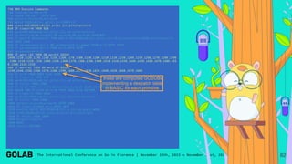 82
750 REM Execute Commands
760 ln=0:w$(ln)=x$:er=0
770 GOSUB 780:w$="":GOTO 690
780 p(ln)=1:ff(ln)=0:df(ln)=0
790 WHILE MID$(w$(ln),p(ln),1)<>CHR$(13)
800 class=ASC(MID$(w$(ln),p(ln),1)):p(ln)=p(ln)+1
810 IF class<>0 THEN 920
820 word=ASC(MID$(w$(ln),p(ln),1))-14:p(ln)=p(ln)+1
830 IF ff(ln)=0 OR word=37 OR word=39 OR word=40 THEN 860
840 IF word=5 OR word=32 THEN WHILE ASC(MID$(w$(ln),p(ln),1))<>4:p(ln)=p(ln)+1:WEND:p(ln)=p(ln)+1
850 GOTO 1060
860 IF sp+dsp(word,1)<-1 OR sp+dsp(word,1)>spmax THEN er=1:GOTO 1070
870 IF sp-dsp(word,0)<-1 THEN er=2:GOTO 1070
880 sp=sp+dsp(word,1)
890 IF word <43 THEN ON word+1 GOSUB
1090,1110,1120,1130,1140,1150,1160,1170,1180,1190,1200,1210,1220,1230,1240,1250,1260,1270,1280,1290
,1300,1310,1320,1330,1340,1350,1360,1370,1380,1390,1400,1410,1420,1430,1440,1450,1460,1470,1480,149
0,1500,1510,1520
900 IF word>42 THEN ON word-42 GOSUB
1530,1540,1550,1560,1570,1580,1590,1600,1610,1620,1630,1640,1650,1660,1670,1680
910 IF er=0 THEN 1060 ELSE 1070
920 IF class<>1 THEN 970
930 word=ASC(MID$(w$(ln),p(ln),1))-14:p(ln)=p(ln)+1
940 IF ff(ln) THEN 1060
950 IF ln<34 THEN ln=ln+1:w$(ln)=uvex$(word) ELSE er=7:RETURN
960 GOSUB 780:IF ln=0 OR er=0 THEN 1060 ELSE RETURN
970 IF class<>2 THEN 1010
980 word=ASC(MID$(w$(ln),p(ln),1))-14:p(ln)=p(ln)+1
990 IF ff(ln) THEN 1060
1000 sp=sp+1:s(sp)=@var(word):GOTO 1060
1010 IF class<>3 THEN er=1:GOTO 1070
1020 p=p(ln):WHILE ASC(MID$(w$(ln),p,1))<>4:p=p+1:WEND
1030 v=VAL(MID$(w$(ln),p(ln),p-p(ln)+1)):p(ln)=p+1
1040 IF ff(ln) THEN 1060
1050 sp=sp+1:s(sp)=v
1060 WEND
1070 ln=ln-1:RETURN
these are computed GOSUBs
implementing a despatch table
to BASIC for each primitive
 