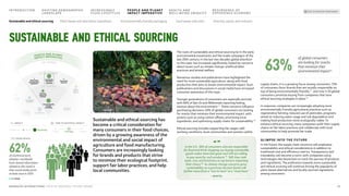 The roots of sustainable and ethical sourcing lie in the early
environmental movements and fair-trade campaigns of the
late 20th century. In the last two decades global attention
to this topic has increased significantly, fueled by concerns
about issues such as climate change, unethical labor
practices and animal welfare.
Numerous studies and publications have highlighted the
need for more sustainable agriculture, along with food
production that aims to lessen environmental impact. Such
publications and discussions in social media have increased
consumer awareness of this topic.
Younger generations of consumers are especially worried,
with 60% of Gen Zs and Millennials reporting feeling
anxious about the environment.71 These concerns influence
purchasing decisions: 63% of global consumers are looking
for snacks that minimize their environmental impact, with
actions such as using carbon offsets, prioritizing local
ingredients, and optimizing supply chains for sustainability.72
Ethical sourcing includes supporting fair wages, safe
working conditions, local communities and workers within
supply chains. It is a growing focus among consumers: 75%
of consumers favor brands that are socially responsible on
top of being environmentally friendly,73 and nine in 10 global
consumers prioritize buying from companies that have
ethical sourcing strategies in place.74
In response, companies are increasingly adopting more
environmentally friendly agricultural practices such as
regenerative farming, reduced use of pesticides, programs
aimed at reducing water usage and soil degradation and
making food production more ecologically viable. To
enhance ethical sourcing, many companies audit their supply
chains on fair labor practices and collaborate with local
communities to help promote fair trade.
GLIMPSE INTO THE FUTURE
In the future, the supply chain structure will emphasize
sustainability and ethical considerations in addition to
traditional cost and efficiency metrics. Transparency and
traceability will become a norm, with companies using
technologies like blockchain to track the journey of products
and ingredients. The preference towards more sustainable
and ethical sourcing will continue driving the popularity of
plant-based alternatives and locally sourced ingredients
among consumers.
Sustainable and ethical sourcing has
become a critical consideration for
many consumers in their food choices,
driven by a growing awareness of the
environmental and social impact of
agriculture and food manufacturing.
Consumers are increasingly looking
for brands and products that strive
to minimize their ecological footprint,
support fair labor practices, and help
local communities.
Sustainable and ethical sourcing
63%
of global consumers
are looking for snacks
that minimize their
environmental impact72
In the U.S., 56% of consumers who are responsible
for food and drink shopping say buying sustainable
goods makes them feel good, and 43% are willing
to pay more for such products.75 Still, they rank
taste, cost, and freshness as top factors impacting
their choice.76 As climate change concerns grow,
sustainability as a purchase decision factor will
further move from a “nice to have” to a “must have.”
– MINTEL
“”
TREND REACH
PEOPLE AND PLANET
IMPACT IMPERATIVE
Sustainable
and ethical
sourcing
Plant-based
and alternative
ingredients
Environmentally
friendly
packaging
Food waste
reduction
Diversity,
equity and
inclusion
Better
nutrition
literacy
Clean and
clear label
Functional
nutrition
Emotional
well-being
N
o
v
e
l
s
e
n
s
o
r
i
a
l
e
x
p
e
r
i
e
n
c
e
s
B
r
a
n
d
s
t
o
r
y
t
e
l
l
i
n
g
M
i
d
d
l
e
c
l
a
s
s
e
x
p
a
n
s
i
o
n
New living
and working
arrangements
Convenience
imperative
The new era
of shopping
Snackification
T
I
M
E
T
O
M
A
T
E
R
I
A
L
I
M
P
A
C
T
> 10 YEARS
5–10 YEARS
<5 YEARS
TIME TO MATERIAL IMPACT
>10 Years
<5 Years 5–10 Years
IMPACT
Moderate Strong Very Strong
62%
of monitored early
adopters worldwide
have shared information
related to this trend in
their social media posts
at least once in 2023
19
MONDELĒZ INTERNATIONAL STATE OF SNACKING: FUTURE TRENDS
INTRODUCTION SHIFTING DEMOGRAPHIC
LANDSCAPE
INCREASINGLY
FLUID LIFESTYLES
HEALTH AND
WELL-BEING UBIQUITY
RESURGENCE OF
EXPERIENCE ECONOMY
BACK TO SNACKING TREND RADAR
PEOPLE AND PLANET
IMPACT IMPERATIVE
Plant-based and alternative ingredients Environmentally friendly packaging Food waste reduction Diversity, equity, and inclusion
Sustainable and ethical sourcing
 