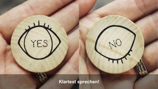 TRANSFORMING INTO SUSTAINABLE EXCELLENCE
Klartext sprechen!
 