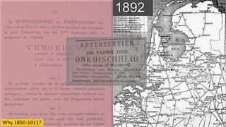 Why 1850-1911?
 