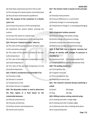 Exam guide for mechanical engineering .. | PDF