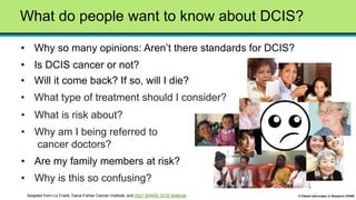 Part I: Not all DCIS is 