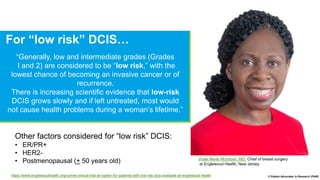 Part I: Not all DCIS is 