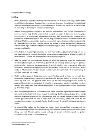 The Shell Court Case: 2024-04-01 Openingspleidooi Milieudefensie c.s ...