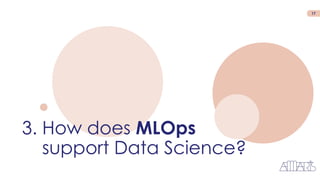 3. How does MLOps
support Data Science?
17
 