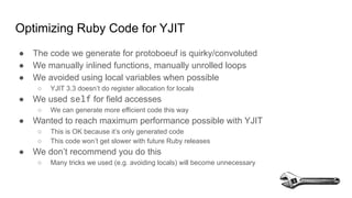 Breaking the Ruby Performance Barrier with YJIT | PDF