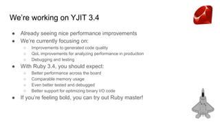 Breaking the Ruby Performance Barrier with YJIT | PDF
