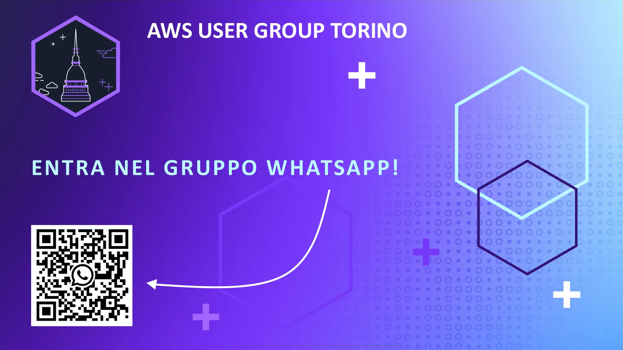 UPDATE THIS PRESENTATION HEADER IN SLIDE MASTER
AWS USER GROUP TORINO
ENTRA NEL GRUPPO WHATSAPP!
 